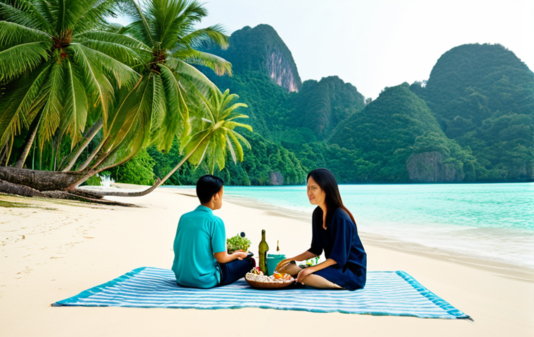 태국의 새로운 관광 상품 - **Prompt:** "A vibrant scene of a local Thai artisan leading a traditional crafts workshop. Particip...