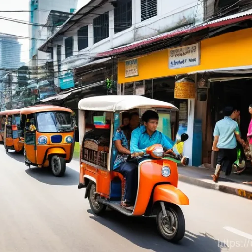 태국에서 발생한 주요 사고 - **Prompt 1: Navigating Thai Streets Safely**
    "A vibrant, bustling street scene in a Thai city, p...