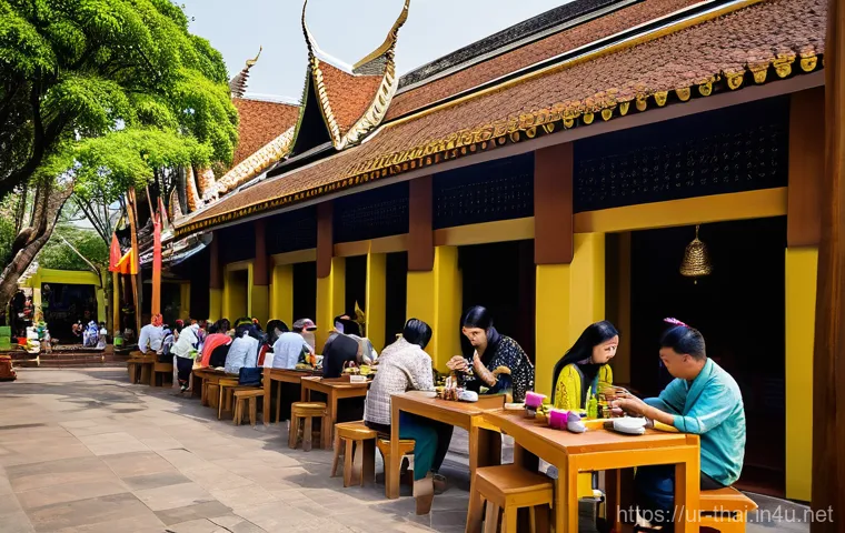 태국의 인구 분포 - City's Glitz and Village's Calm: A Thai Duality**

A visually striking split image depicting the sta...