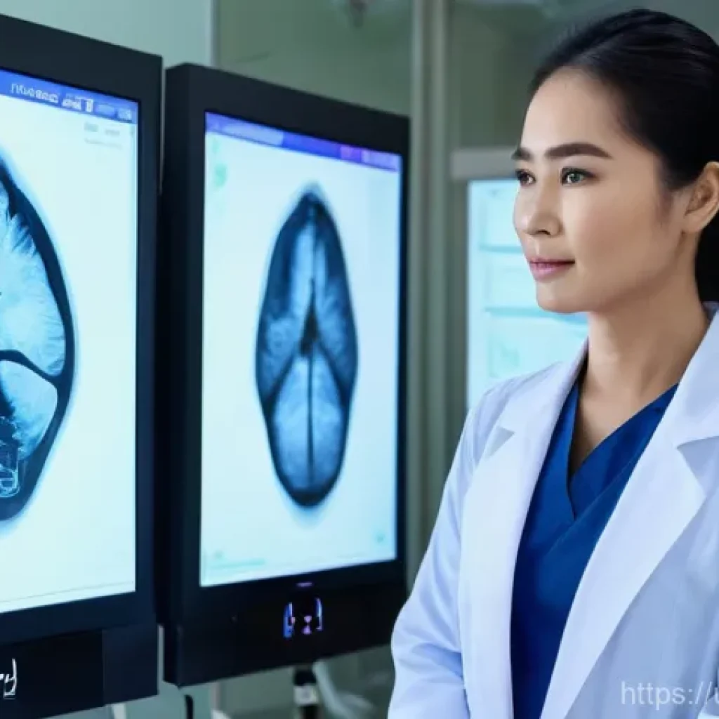 태국의 헬스케어 산업 - **Prompt:** A brightly lit, modern medical consultation room within a JCI-accredited hospital in Tha...