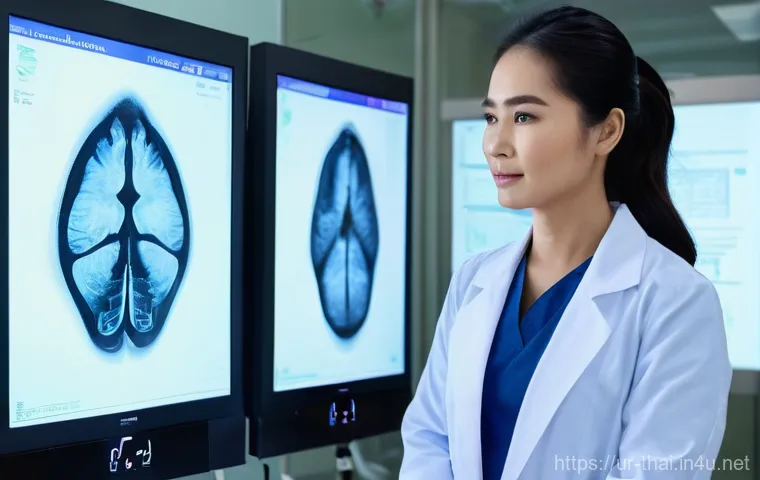 태국의 헬스케어 산업 - **Prompt:** A brightly lit, modern medical consultation room within a JCI-accredited hospital in Tha...