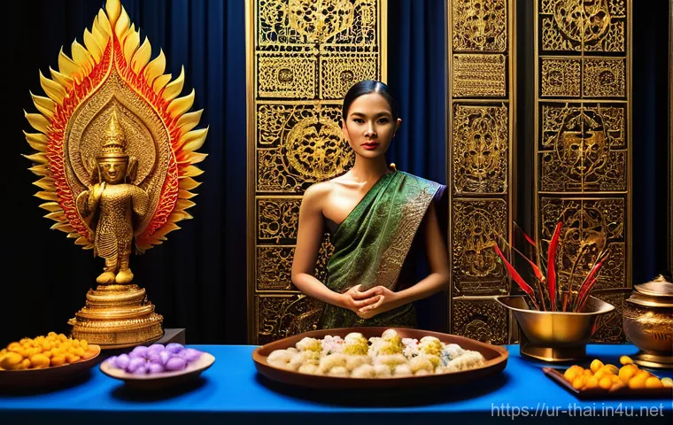 태국에서 열리는 국제 영화제 - **Prompt:** A bustling, vibrant scene at the Bangkok International Film Festival (BKKIFF) during its...