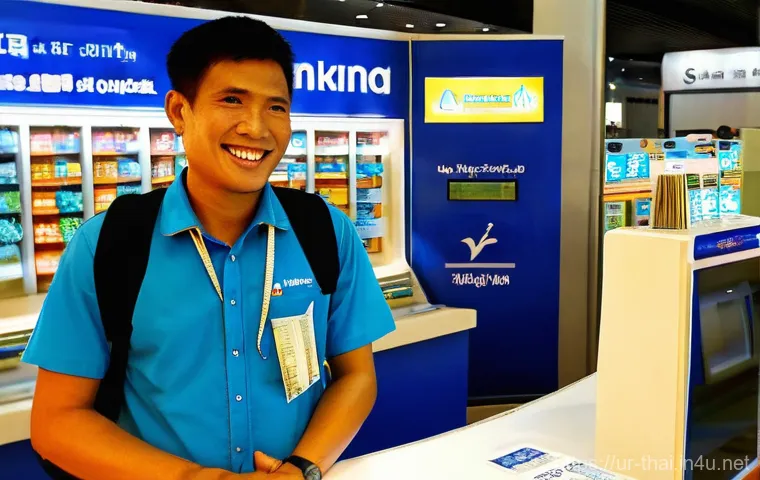 태국 환전 팁 - **Prompt: "A resourceful tourist, approximately 30 years old, with a friendly expression, first look...