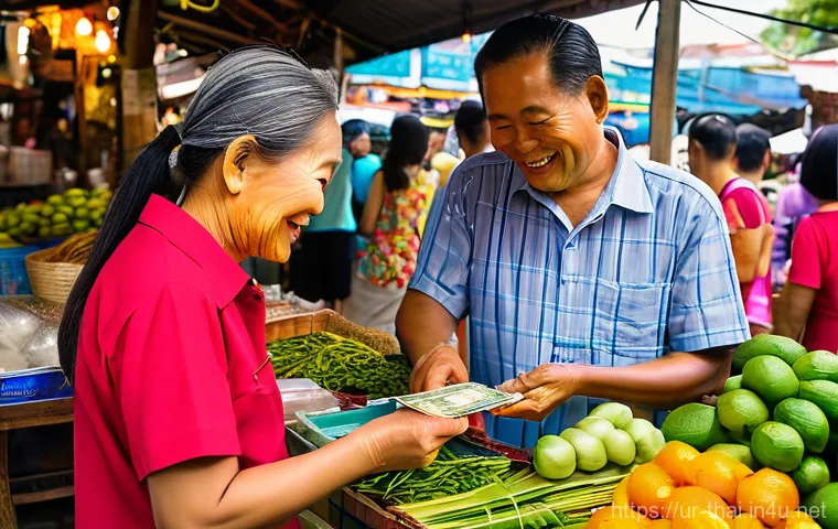 태국 환전 팁 - **Prompt: "A young, attentive traveler, in their mid-20s, wearing casual travel clothes (e.g., a t-s...
