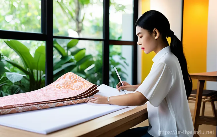 태국의 디자인 아카데미 - **Prompt 1: Modern Thai Fashion Studio – Blending Tradition with Innovation**
A vibrant, sunlit ...