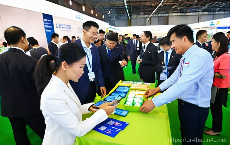 태국의 산업 박람회 - **Prompt:** A vibrant, panoramic view showcasing sustainable technology in action within a Thai indu... 태국의 산업 박람회 - **Prompt:** A vibrant, panoramic view showcasing sustainable technology in action within a Thai indu...