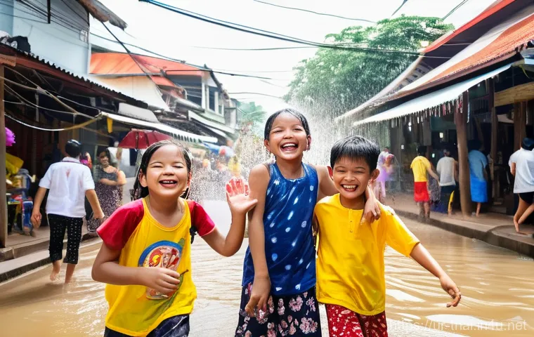 태국의 전통 의식 - Loy Krathong Festival Night:**
"A breathtaking wide shot of the Loy Krathong festival at night, depi...